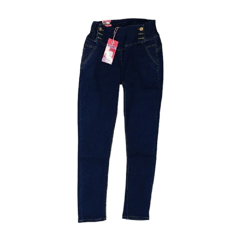 Blue Solid Jeans Trendy Bootcut High-Waisted Jeans