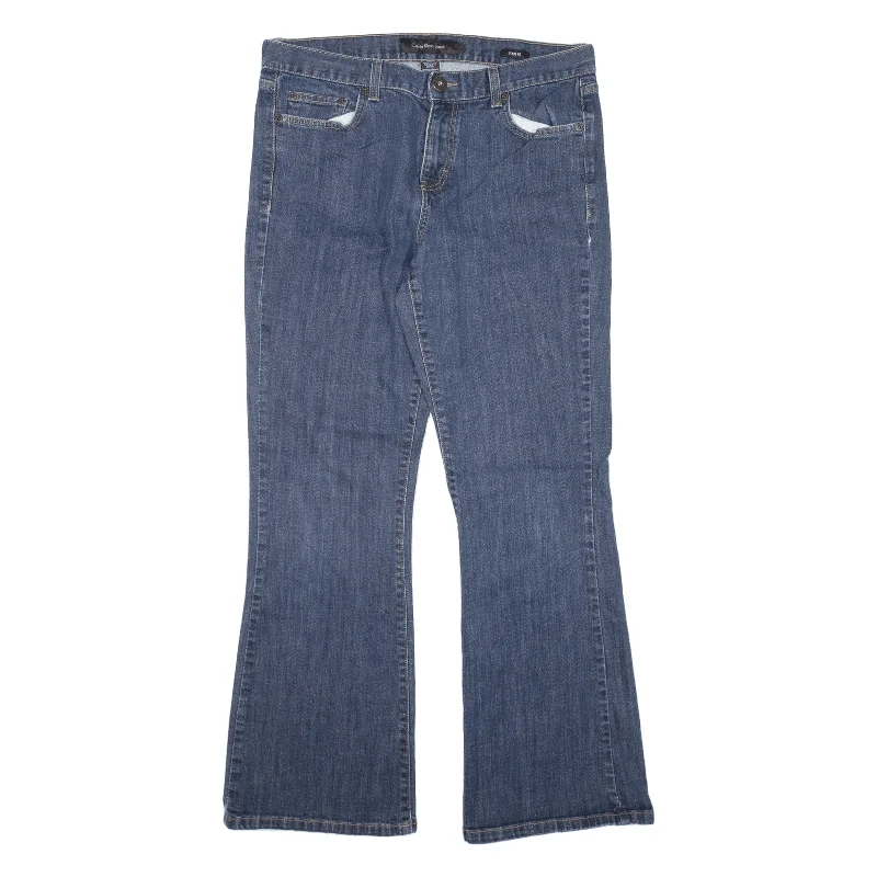 CALVIN KLEIN Jeans Blue Denim Regular Flared Womens W32 L29 Elegant Skinny Leg Jeans