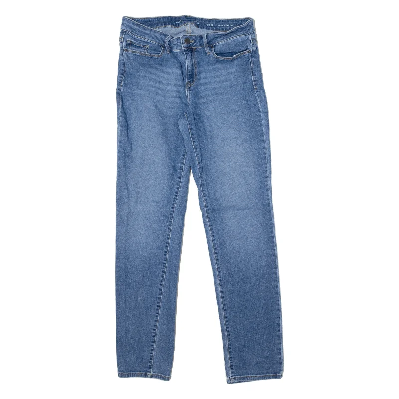 CALVIN KLEIN Jeans Blue Denim Slim Skinny Stone Wash Womens W32 L30 Casual Wide-Legged Denim Jeans