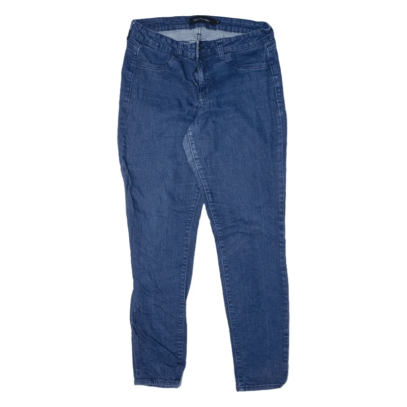 CALVIN KLEIN Jeans Blue Denim Slim Skinny Womens W30 L30 Stylish High-Waisted Denim