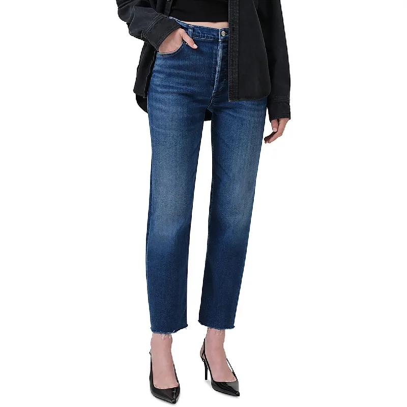 Citizens of Humanity Womens High Rise Denim Straight Leg Jeans Comfortable Mid-Rise Jeans