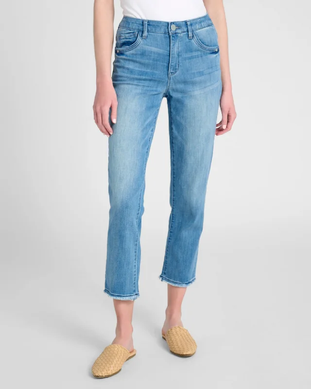 Absolution High Rise Slim Straight Jeans Fashionable White Denim Jeans