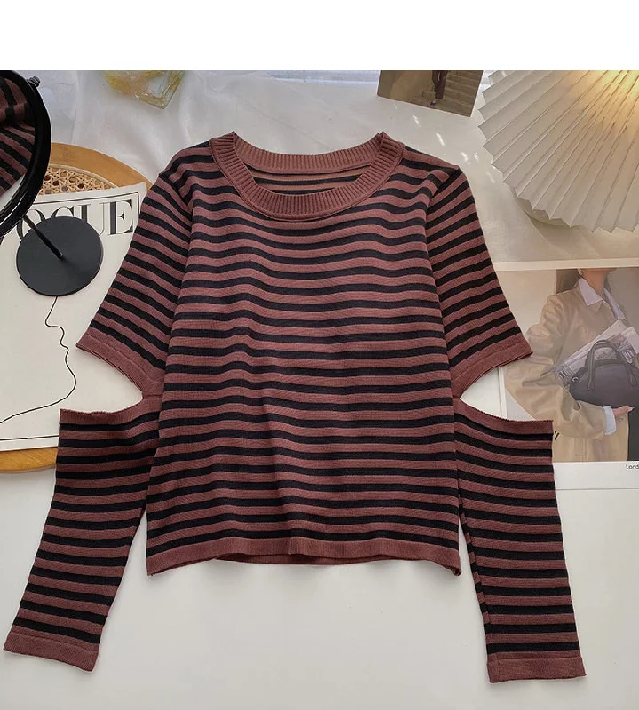 Design sense hollowed out long sleeve sweater 6477 Nylon Fabric Polyester Fabric Spandex Fabric Design sense hollowed out long sleeve sweater 6477 Nylon Fabric Polyester Fabric Spandex Fabric