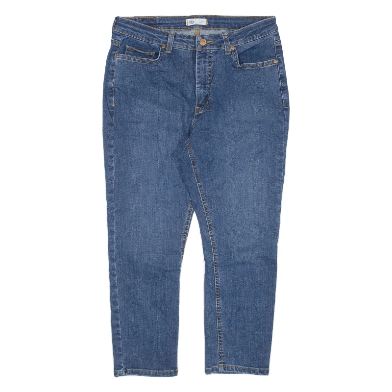 DICKIES Workwear Jeans Blue Denim Slim Skinny Womens W30 L22 Trendy Wide-Legged High-Waist Jeans DICKIES Workwear Jeans Blue Denim Slim Skinny Womens W30 L22 Trendy Wide-Legged High-Waist Jeans