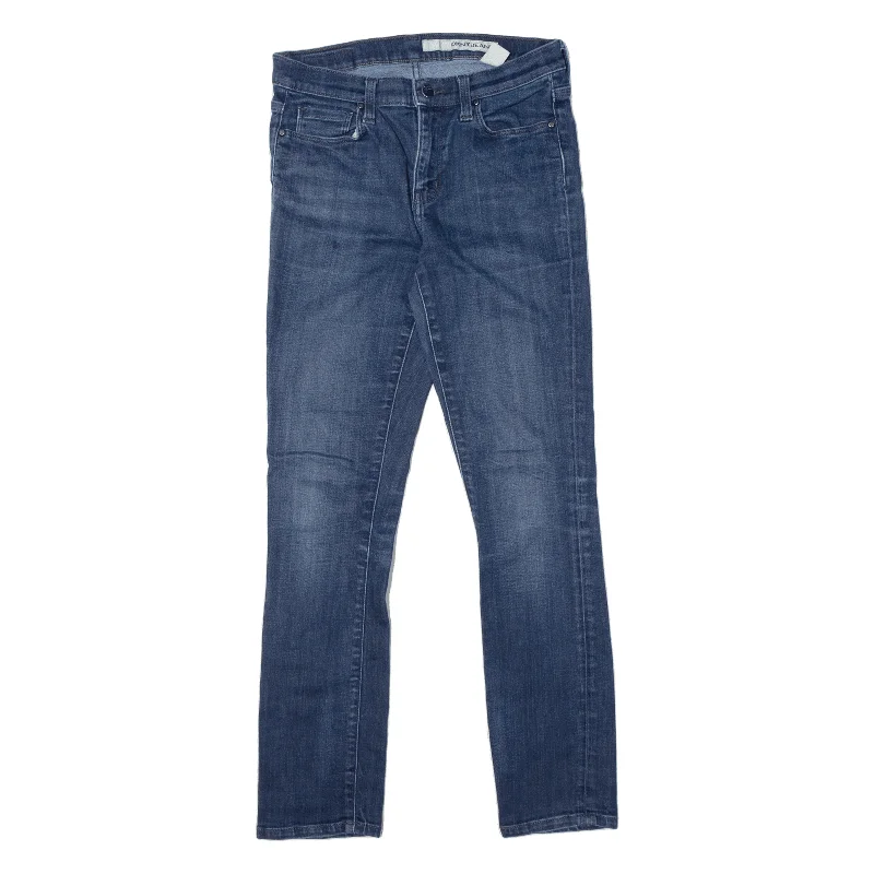 DKNY Jeans Blue Denim Slim Skinny Stone Wash Womens W26 L27 Elegant High-Waisted Flared Jeans
