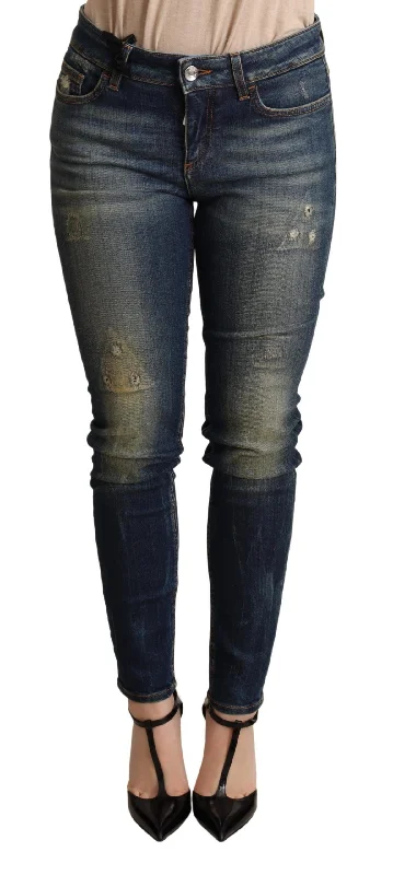 Dolce & Gabbana Elegant Slim-Fit   Skinny Women's Jeans Stylish High-Waist Jeans