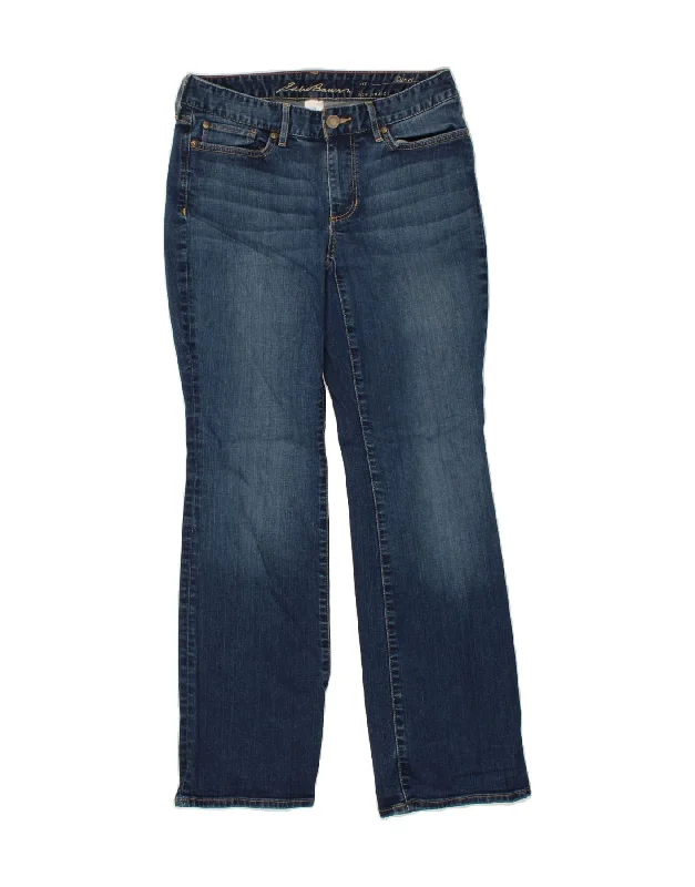 EDDIE BAUER Womens Bootcut Jeans US 6 Medium W28 L30 Navy Blue Stylish Tapered Fit Jeans EDDIE BAUER Womens Bootcut Jeans US 6 Medium W28 L30 Navy Blue Stylish Tapered Fit Jeans