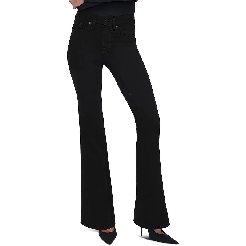 Good American Womens Flare Leg High Rise Flared Jeans Fashionable Raw Hem Bootcut Jeans Good American Womens Flare Leg High Rise Flared Jeans Fashionable Raw Hem Bootcut Jeans