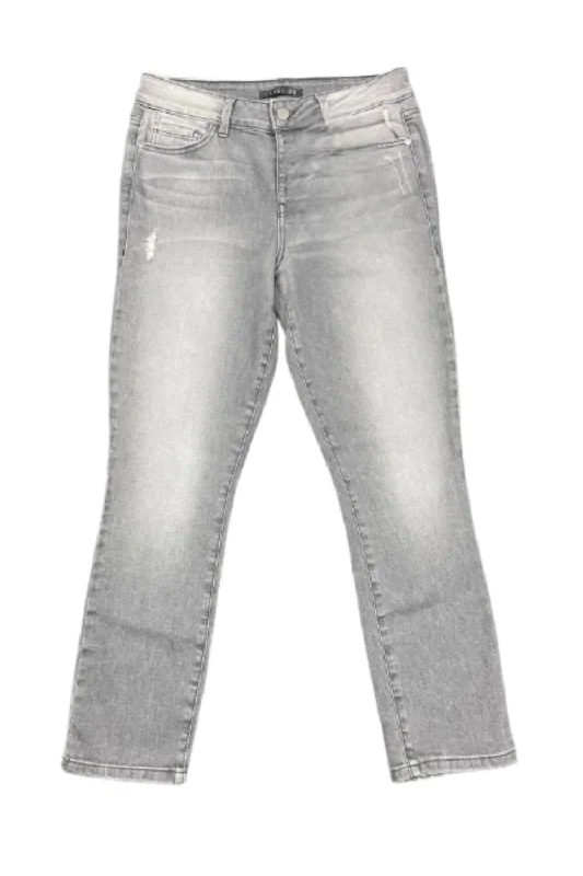 Holly Exposed Button Fly Jeans In Hysteric Stylish Shredded Denim Jeans