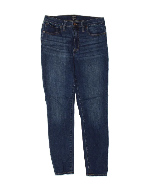 J. CREW Womens High Rise Skinny Jeans W29 L28 Navy Blue Cotton Stylish Acid-Wash Jeans J. CREW Womens High Rise Skinny Jeans W29 L28 Navy Blue Cotton Stylish Acid-Wash Jeans