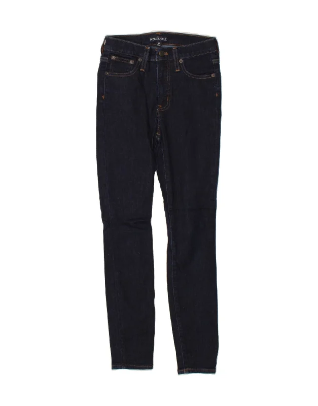 J. CREW Womens Mercantile Skinny Jeans W26 L27 Navy Blue Cotton Comfortable Low-Rise Jeans J. CREW Womens Mercantile Skinny Jeans W26 L27 Navy Blue Cotton Comfortable Low-Rise Jeans