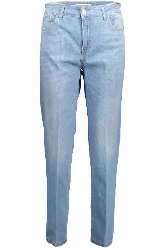 Kocca Elegant  Slim-Fit Women's Jeans Casual Light Wash Jeans