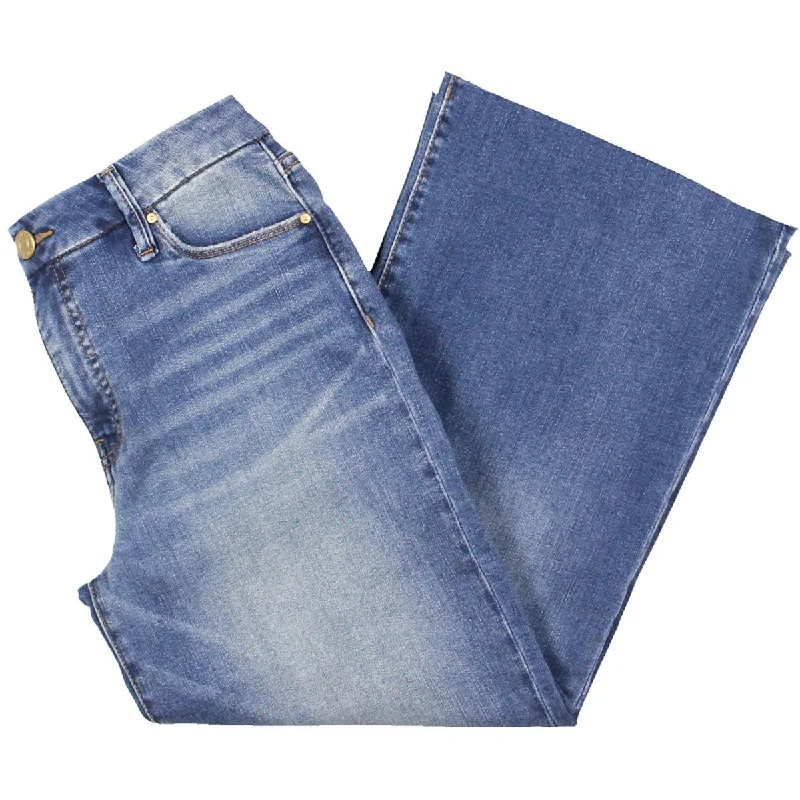 Kut From The Kloth Womens Petites High Rise Cropped Wide Leg Jeans Chic Cropped Jeans