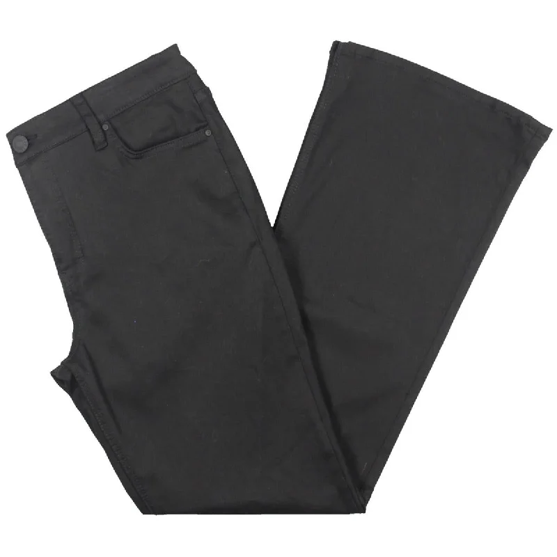 Kut From The Kloth Womens Stella High Rise 5-Pocket Flared Jeans Cozy Tencel Blend Denim Jeans