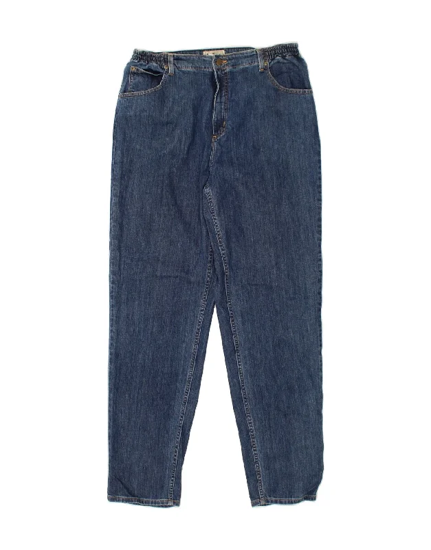 L.L.BEAN Womens Tapered Jeans US 16 2XL W38 L34 Blue Cotton Comfortable Mid-Rise Jeans L.L.BEAN Womens Tapered Jeans US 16 2XL W38 L34 Blue Cotton Comfortable Mid-Rise Jeans
