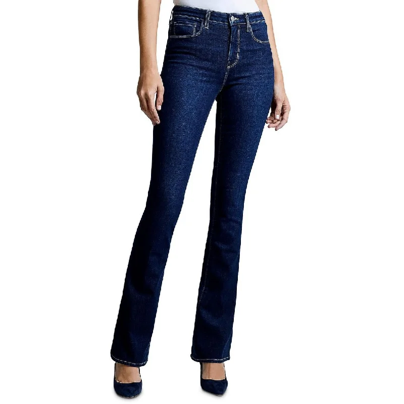 L'Agence Womens Selma High Rise Pocket Wide Leg Jeans Casual Distressed Skinny Jeans L'Agence Womens Selma High Rise Pocket Wide Leg Jeans Casual Distressed Skinny Jeans