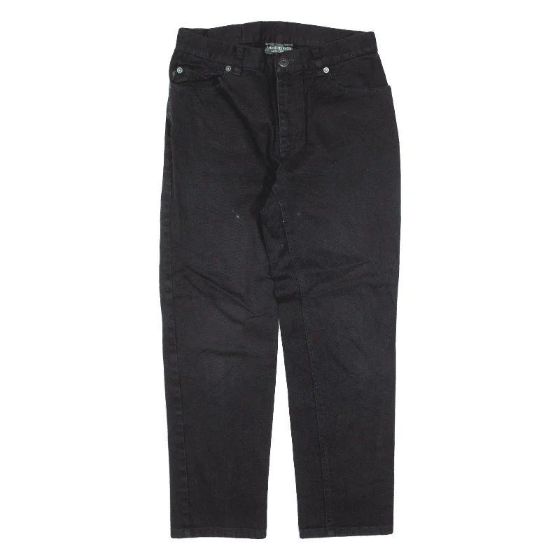 LAUREN RALPH LAUREN Jeans Black Denim Regular Tapered Womens W27 L25 Stylish High-Waisted Denim LAUREN RALPH LAUREN Jeans Black Denim Regular Tapered Womens W27 L25 Stylish High-Waisted Denim