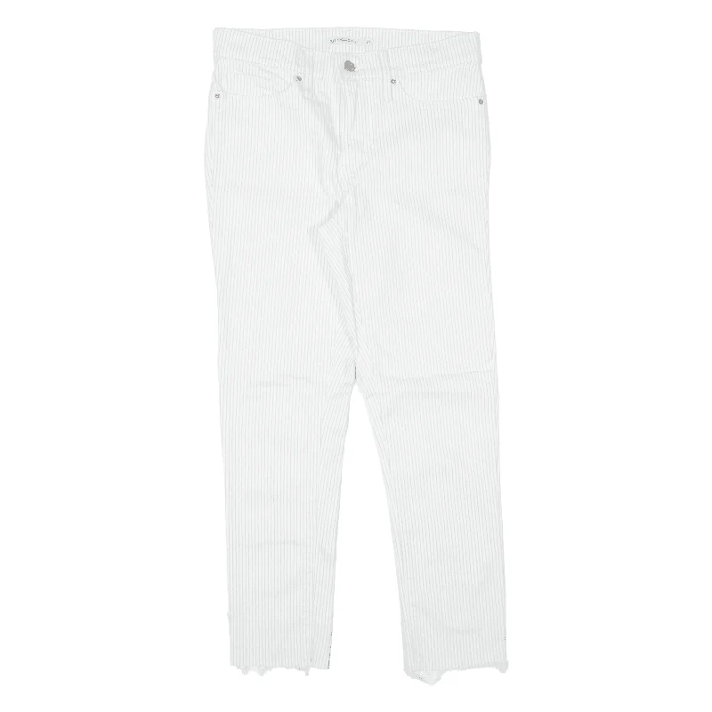 LEVI'S 311 Shaping Pinstripe Jeans White Denim Slim Skinny Womens W27 L26 Elegant Wide-Leg Jeans