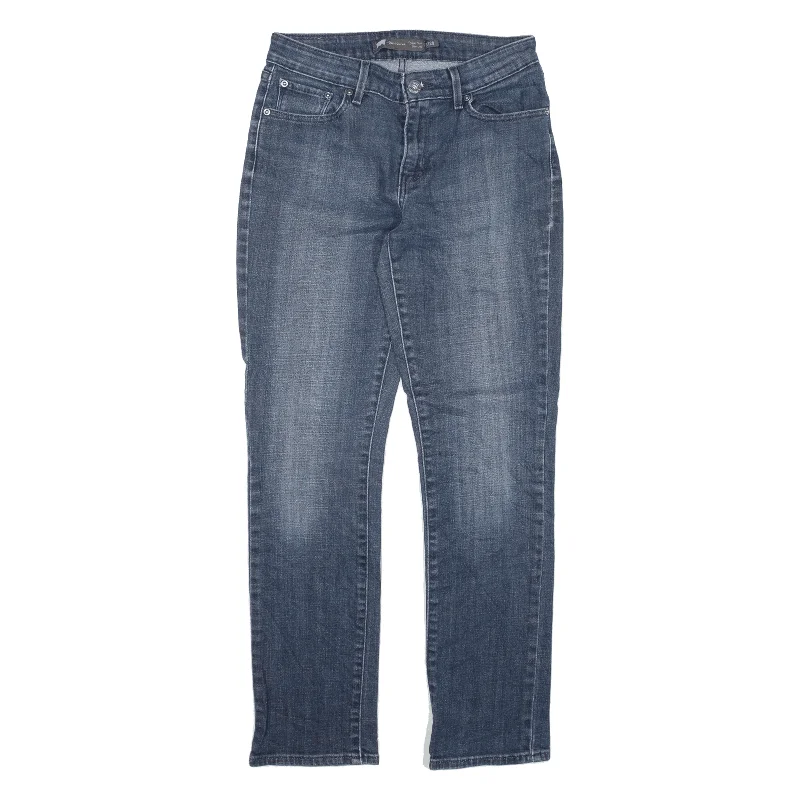 LEVI'S Classic Rise Jeans Blue Denim Slim Straight Womens W28 L27 Stylish Cargo Style Jeans