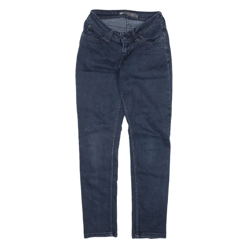 LEVI'S Low Rise Jeans Blue Denim Slim Skinny Womens W23 L27 Stylish High-Rise Mom Jeans