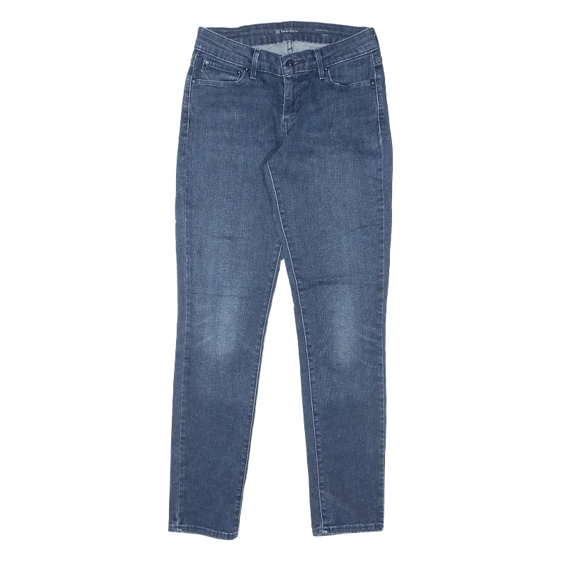 LEVI'S Modern Rise Jeans Blue Denim Slim Skinny Womens W26 L30 Comfortable Zip-Fly Denim Jeans