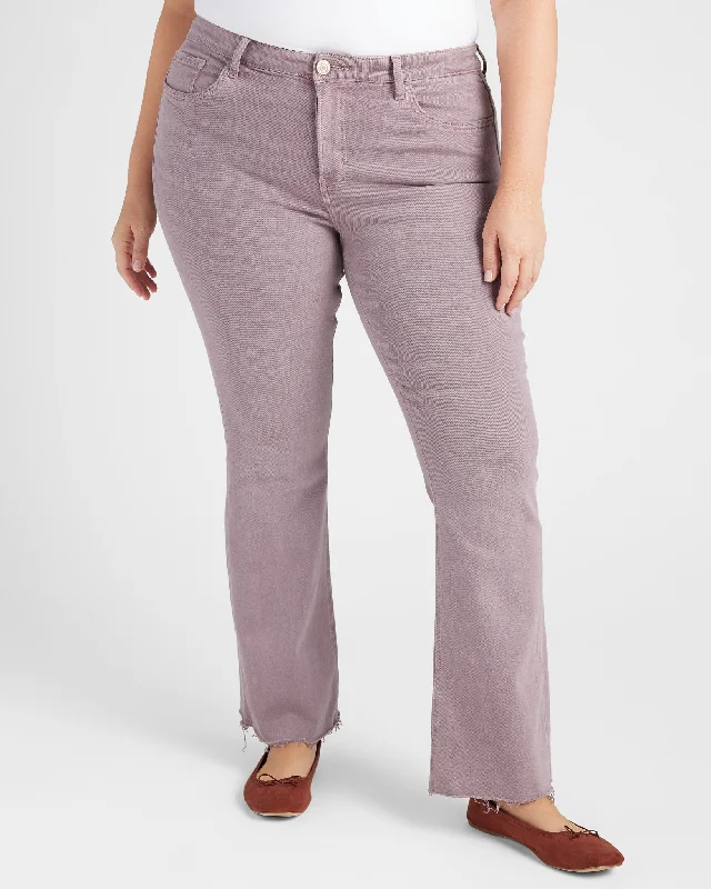 Plus Size Mid Rise Bootcut Jeans Comfortable Mid-Rise Jeans