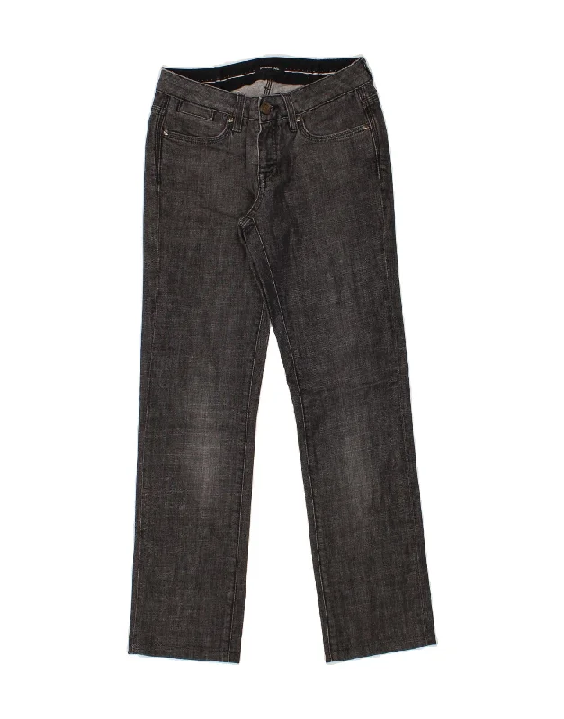 MASSIMO DUTTI Womens Straight Jeans W28 L30 Grey Cotton Trendy Colored Denim Jeans