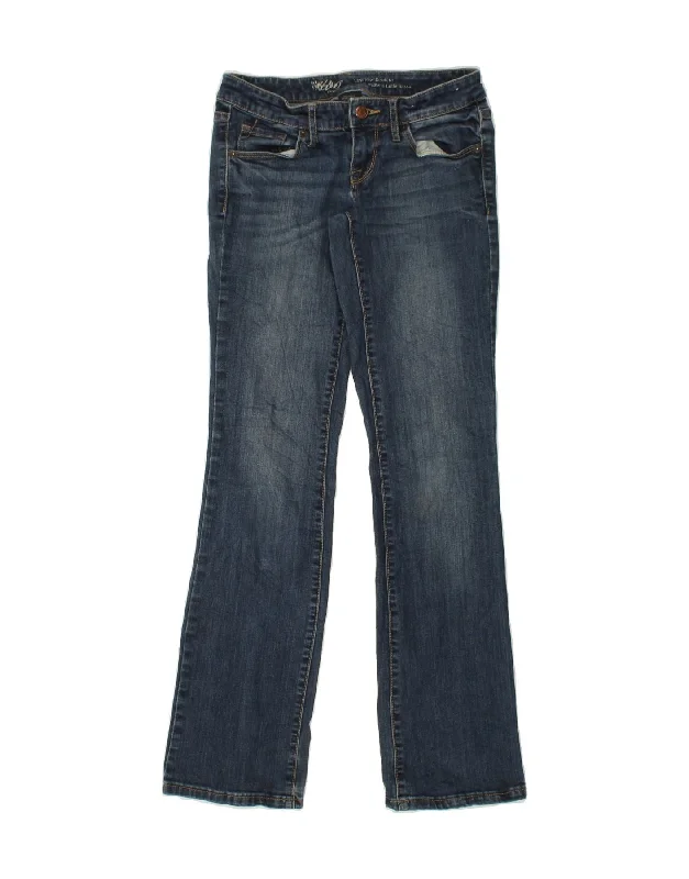 MOSSIMO Womens Low Waist Bootcut Jeans US 0 XS W28 L31 Navy Blue Cotton Stylish Plus Size Denim Jeans MOSSIMO Womens Low Waist Bootcut Jeans US 0 XS W28 L31 Navy Blue Cotton Stylish Plus Size Denim Jeans