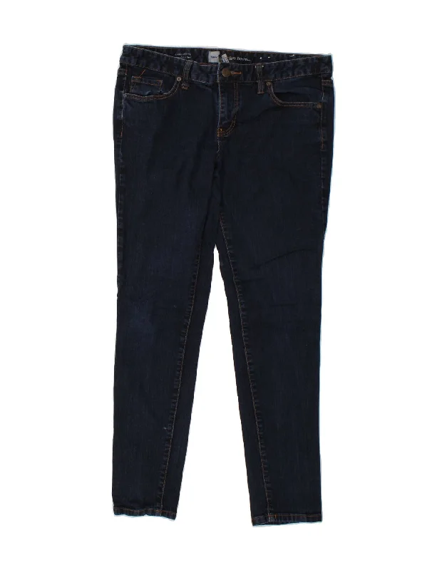 MOSSIMO Womens Skinny Jeans US 10 Large W32 L30 Navy Blue Cotton Chic Faded Blue Jeans MOSSIMO Womens Skinny Jeans US 10 Large W32 L30 Navy Blue Cotton Chic Faded Blue Jeans