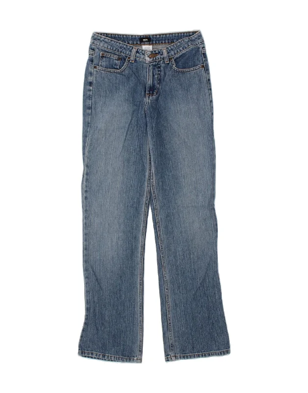 MOSSIMO Womens Straight Jeans US 2 XS W25 L32 Blue Cotton Stylish Relaxed Fit Skinny Jeans MOSSIMO Womens Straight Jeans US 2 XS W25 L32 Blue Cotton Stylish Relaxed Fit Skinny Jeans