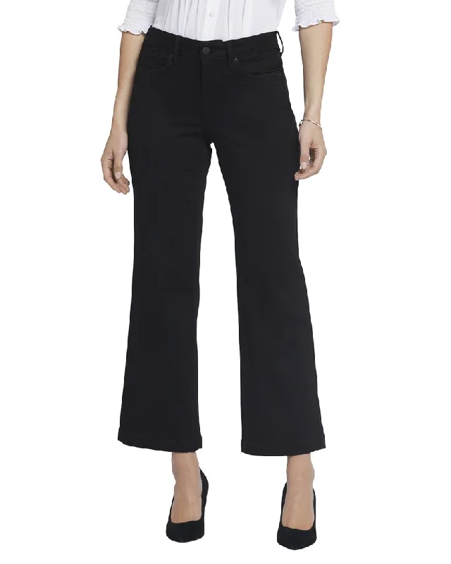 NYDJ Julia Black Rinse Relaxed Jean Trendy Paperbag Waist Jeans
