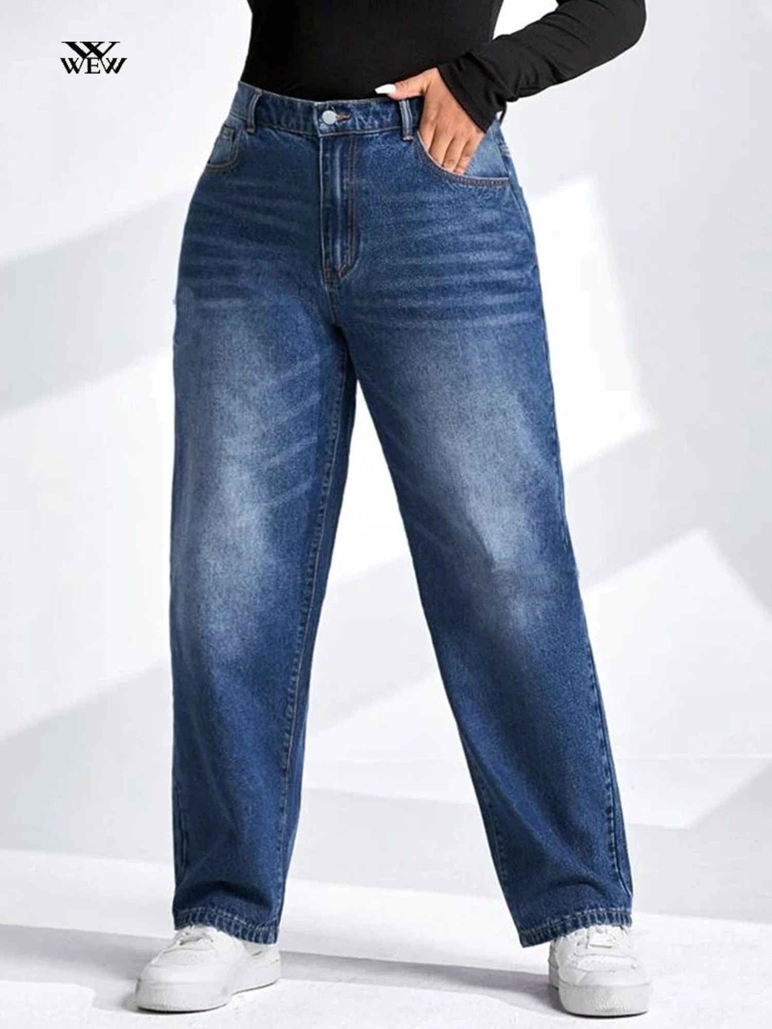 Plus Size Tapered Jeans for Women Full Length Harem Women Jeans Fashionable White Denim Jeans Plus Size Tapered Jeans for Women Full Length Harem Women Jeans Fashionable White Denim Jeans