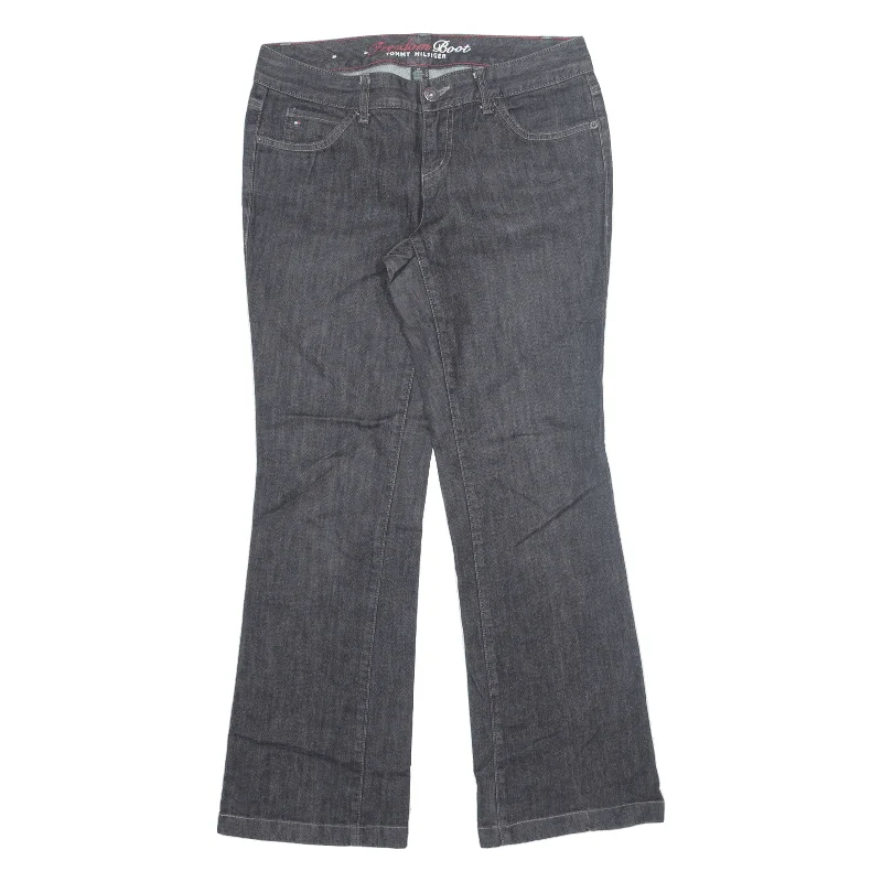 TOMMY HILFIGER Freedom Jeans Black Denim Regular Bootcut Womens W30 L30 Comfortable Boyfriend Jeans TOMMY HILFIGER Freedom Jeans Black Denim Regular Bootcut Womens W30 L30 Comfortable Boyfriend Jeans