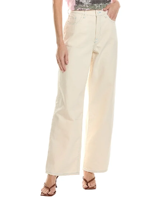 Triarchy Ms. Sparrow White Mid-Rise Baggy Jean Stylish Cargo Style Jeans