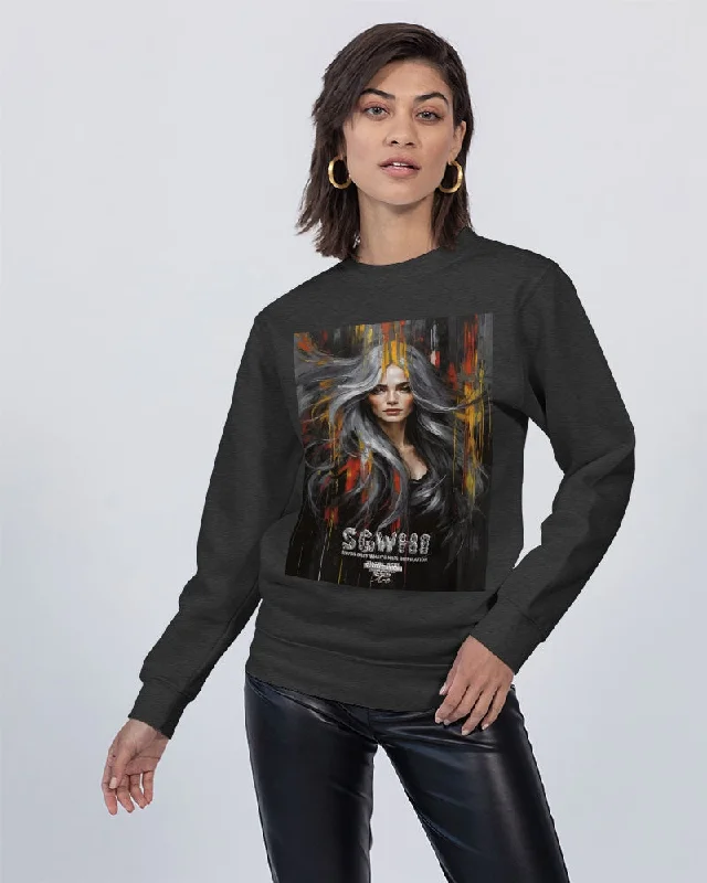 Beautiful white Sister [Part two collection] Unisex Premium Crewneck Sweatshirt | Lane Seven Hoodie with Half-Zip Sporty Casual