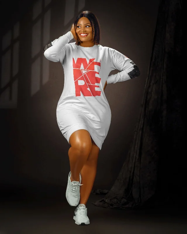 Bel Army sweatshirt dress Hoodie with Longline Fit Extended Stylish