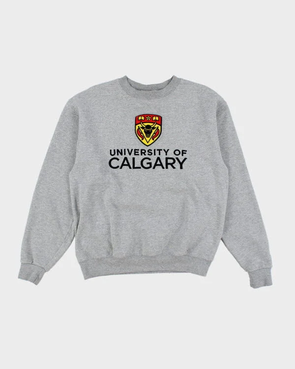 Champion University Of Calgary Sweatshirt - M Hoodie with Pastel Soft Subtle