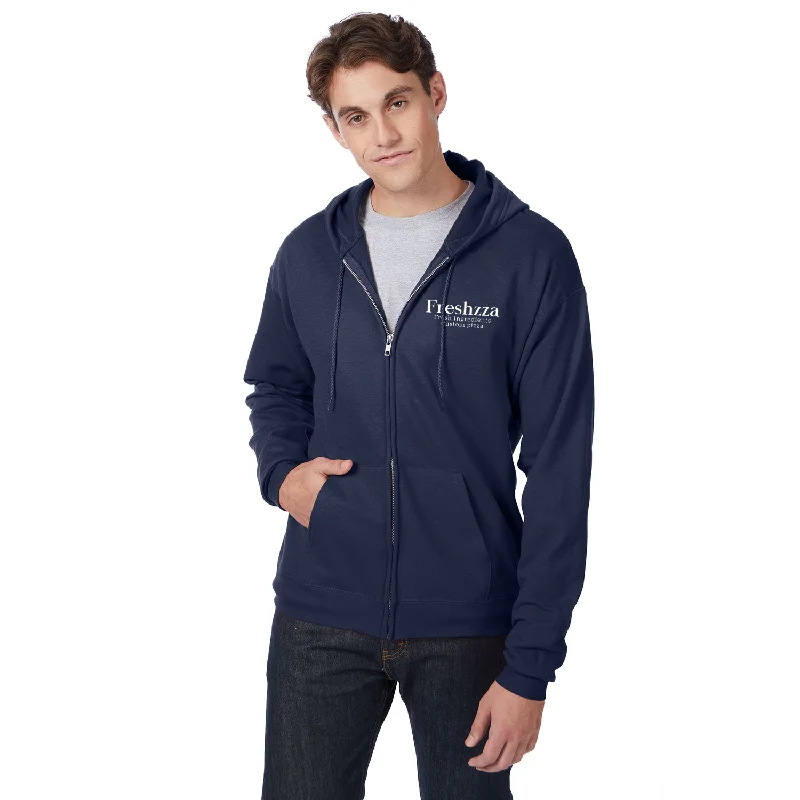Hanes Adult ComfortBlend EcoSmart Full-Zip Hooded Sweatshirt, Printed Hoodie with Earth Tones Natural Calm