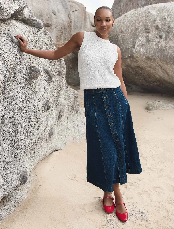 Leighton Midi Skirt wool skirt warm