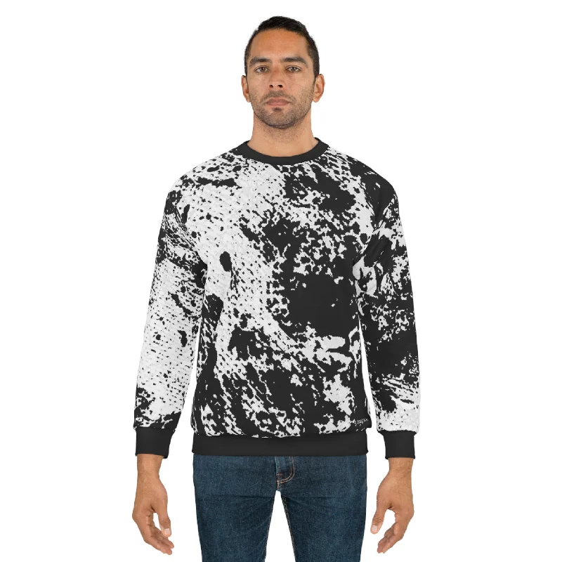"Mystic Cube" (Cosmic Fusion - Light Charcoal) - Unisex Sweatshirt Hoodie with Hem Contrast Bold Stylish "Mystic Cube" (Cosmic Fusion - Light Charcoal) - Unisex Sweatshirt Hoodie with Hem Contrast Bold Stylish