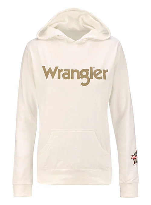Wrangler Ladies Hoodie Hoodie with Mock Neck Collared Structured