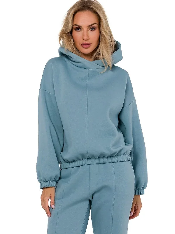 Sweatshirt Moe Hoodie with Puffed Sleeves Voluminous Trendy