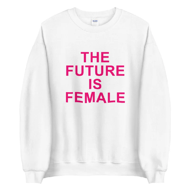 THE ESSENTIAL UNISEX SWEATSHIRT WHITE Hoodie with Bell Sleeves Flared Feminine