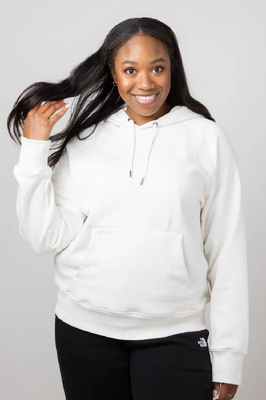 The North Face Evolution Hoodie for Women in White Dune | NF0A88ZW-QLI Hoodie with Velcro Closure Adjustable Secure