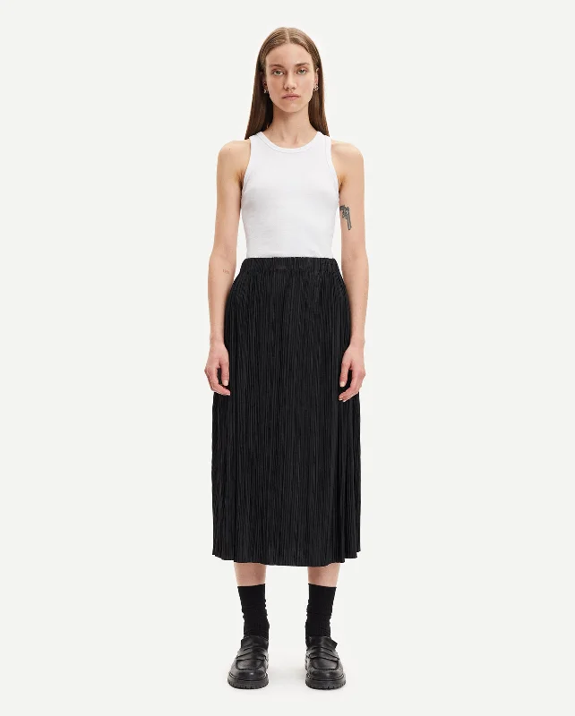 UMA SKIRT 10167 / BLACK velvet skirt plush